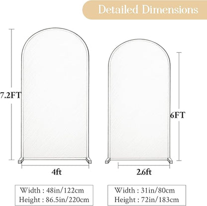 Yellow Arch Backdrop Cover Set of 2 Birthday Party Arch Covers 7.2 and 6ft Wedding Arch Cover Stretchy Backdrop Bridal Baby Shower Birthday Arch Covers Spandex