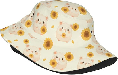 Christmas Navy Blue Tree Bucket Hat Novelty Sun Hats Trendy Fisherman Cap for Men and Women