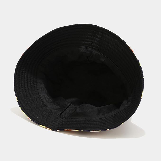 Bucket Hat for Women Men, Cotton Reversible Double Side Wear Sun Hats Beach Fisherman Hat