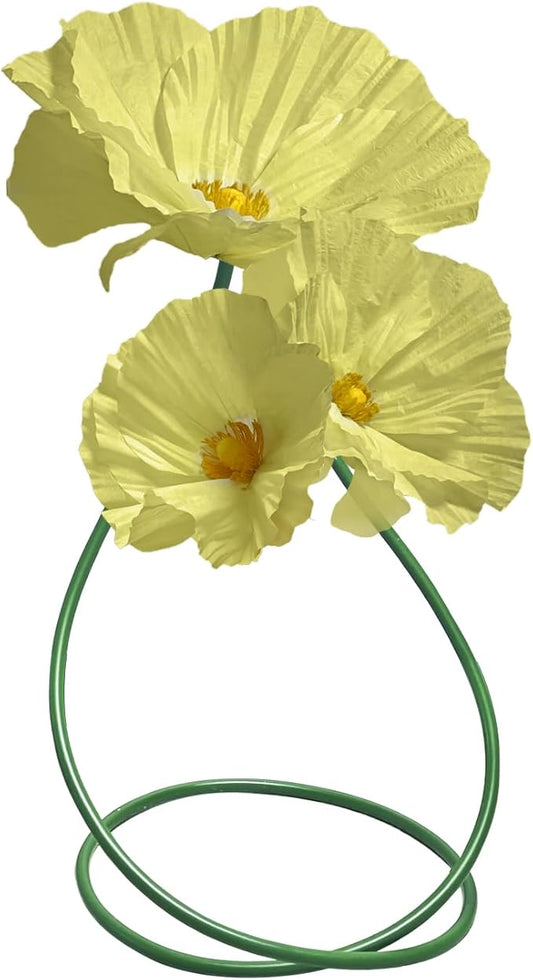 Wedding Giant Flowers Decorations, Large Paper Flowers, Artificial Flower Art Wall Decoration for Reception Banquet Outdoor Ceremony Church Spring Wedding Arrangements 3 Pack (Yellow)