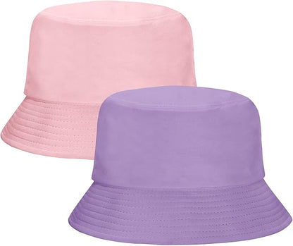 Rosoz 1 & 2 Pack Bucket Hat for Women Men Summer Travel Beach Sun Hat Outdoor Cap Unisex Bucket Hats