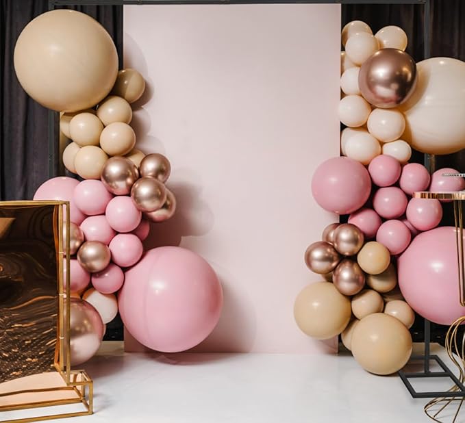 8.2FT Black Metal Wedding Arches for Ceremony Square Balloon Arch Stand Rectangular Backdrop Stand for Anniversary Birthday Party Bridal Shower Home Indoor Outdoor Decoration