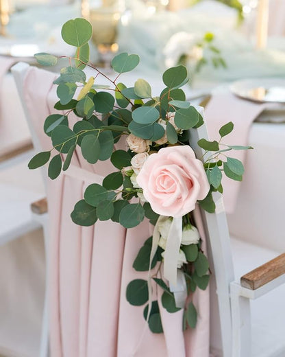 JOYLEX Artificial Flowers Realistic Roses, 100pcs Real Looking Fake Roses with Stem for DIY Wedding Bouquets Centerpieces Bridal Shower Party Home Romantic Decorations (Shades of Pink)