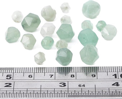 Faceted Natural Green Aventurine Jade Stone Round Beads 6mm 36cm/Strand for Jewelry Making