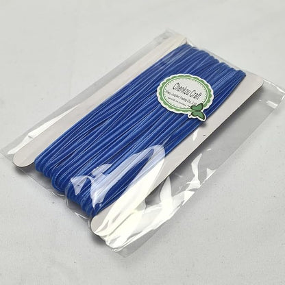 Chenkou Craft Blue 25 Yards 1/8" 3mm Velvet Ribbon Lots Bulk (Blue, 1/8"(3mm))