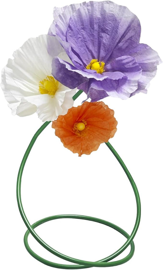Large Paper Flowers Wall Decor - 3pc Wedding Decorations for Reception Giant Flower for Wedding, Birthday Party, Home Decor, Mall Display, Party Background Decor (Purple Orange White)