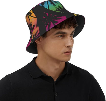 Cute Potted Cactus Bucket Hat Novelty Sun Hats Trendy Fisherman Cap for Men and Women