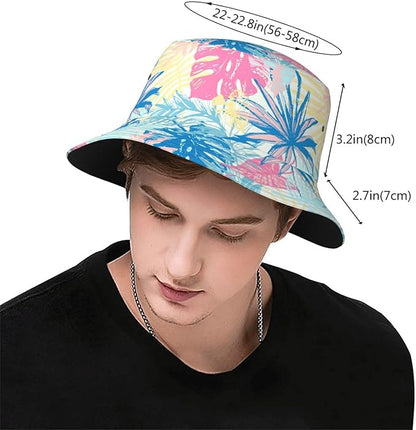 Bucket Hat Summer Beach Fisherman Cap Packable Sun Hats