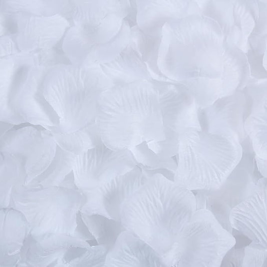 3300 PCS Artificial Fake Rose Petals,Flower Petals,Romantic Nightfor Her/Him Set,Wedding, Engagement, Party, in Bulk Flower Decorations（White）