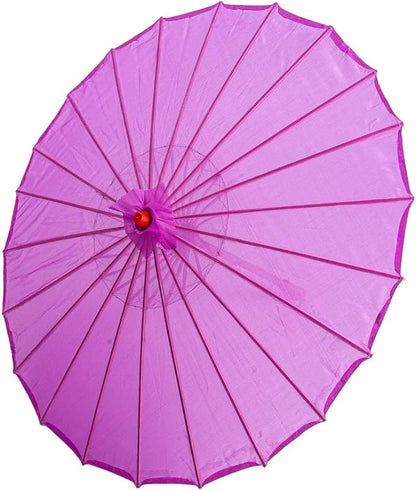 THY COLLECTIBLES 33" Japanese Chinese Umbrella Parasol for Wedding Parties, Photography, Costumes, Cosplay, Decoration and Other Events - Solid Color (Purple)