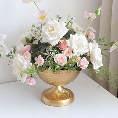 6.5 inch 20 pcs Brass Vase Bowl Gold Centerpieces for Tables Wedding Party Event Gold Accent Decorative Bowl Vintage Style
