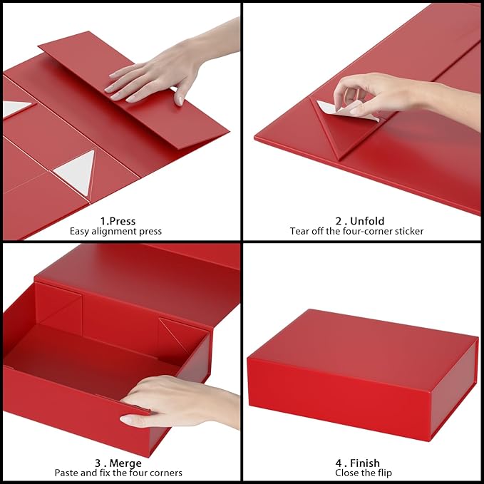 Gift Boxes 11.9" x 8.5" x 3.3" with Magnetic Closure Lid Boex for Presents,Bridesmaid Gifts Box,Cute Box,Birthday Boxs,Luxury for Gift Packaging, Magnetic Gifts Boxe for Wrapping