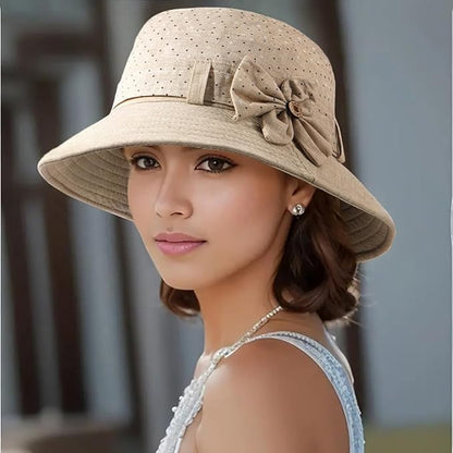 Glamorstar Cloche Hats for Women Vintage Bowler Hat Floral Fedora Bucket Hats