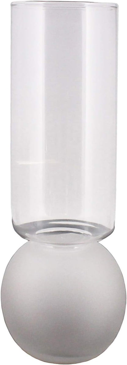 HomArt 8184-1 Bulb Vase, 11.25-inch Height, Frost