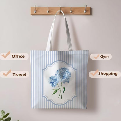 Floral Tote Bag, Floral Bag for Women, Reusable Grocery Bags Shopping Bags
