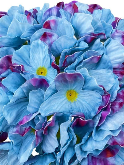 10 PCS High Quaulity Fresh Artificial Mini Real Touch PU/Latex Corn Poppies Decorative Silk Fake Artificial Poppy Flowers for Wedding Holiday Bridal Bouquet Home Party Decor (Blue)