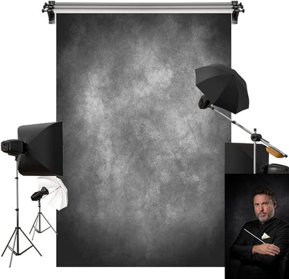 Kate 10x10ft/3x3m Gray Texture Backdrop Gray Purple Abstract Portrait Headshot Backgrounds for Photoshoot, Photo Video Studio Prop