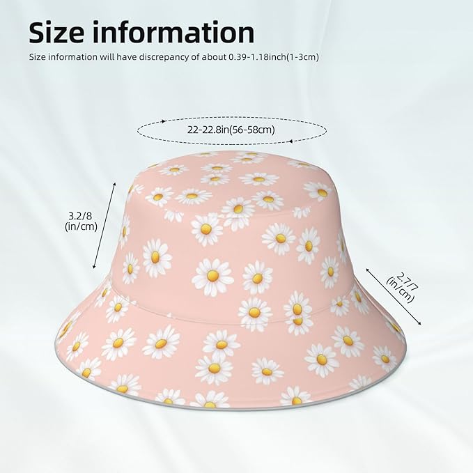 Bucket Hat Double-Side-Wear Reversible Sun Hat Beach Travel Hiking for Women Men