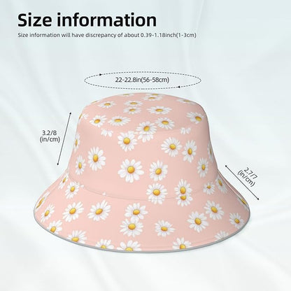 Bucket Hat Double-Side-Wear Reversible Sun Hat Beach Travel Hiking for Women Men