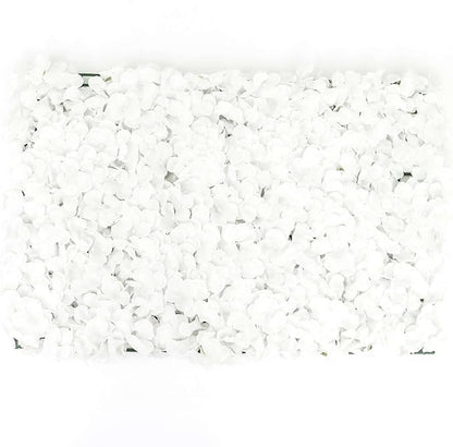 Efavormart 4 PCS White Silk Hydrangea Flower Mat Wall Wedding Event Decor for DIY Centerpieces Arrangements Party Decorations