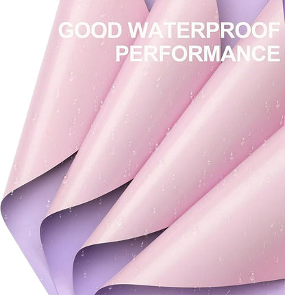 WRAPAHOLIC 20 Sheets Flower Wrapping Paper - 22.4 x 22.4 inch Lilac Purple Color Water-Resistant Floral Bouquet Wrapping Paper, Florist Supplies Packaging for Wedding Birthday Gift DIY