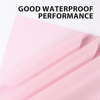 NESCCI 20 Sheet Pink Floral Bouquet Wrapping Paper - Waterproof, 22.8x22.8 inches, Perfect for Birthdays, Weddings, Anniversaries & More