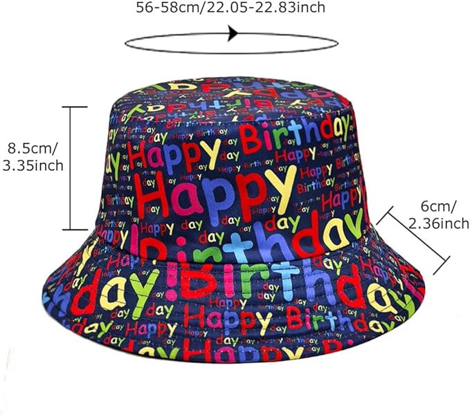Malaxlx Bucket Hat Beach Sun Hat Fishing Hat for Women Men, Outdoor Travel Reversible Double Side Wear Fisherman Hat