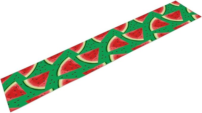 Watermelon Table Runner,Summer Fruit Tropical Birthday Party Decoration Dining Room Home Kitchen Table Decor 13 x 108In
