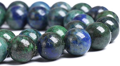 12MM 32PCS Natural Stone Lapis Chrysocolla Loose Beads for Jewelry Making DIY Bracelet