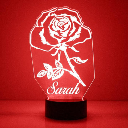 Custom Love & Heart LED Sign Night Light Lamp with Remote, Light Up Display with Personalized Name or Image, Customized and Made in The USA, Clear Acrylic Home Decor Design with 16 Colors, 4 Modes