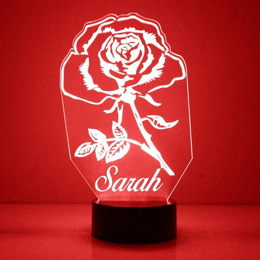 Custom Love & Heart LED Sign Night Light Lamp with Remote, Light Up Display with Personalized Name or Image, Customized and Made in The USA, Clear Acrylic Home Decor Design with 16 Colors, 4 Modes