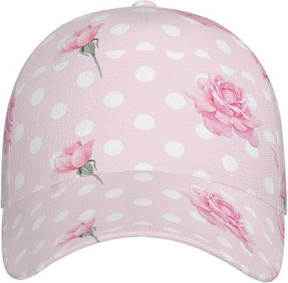 Rose Snapback Cap Womens Baseball Hats Flower Floral Sun Cap Women's Baseball Caps Cute Hats