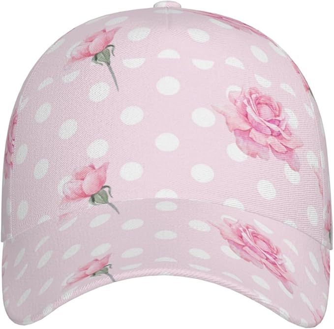 Rose Baseball Cap Flower Snapback Cap for Women Hats Floral Baseball Hat Women's Baseball Caps