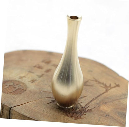 BESPORTBLE 4Pcs Retro Mini Copper Vases Small Tabletop Flower Ware Decorative Antique Metal Vases for Home Office Wedding Party Adornment