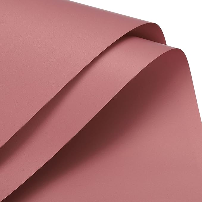 MECCANIXITY 20 Pcs Flower Wrapping Paper 22.8x22.8 Inch Waterproof Florists Wrapping Paper for Florist Bouquet Supplies, DIY Crafts, Gift/Gift Box Packaging Dark Red