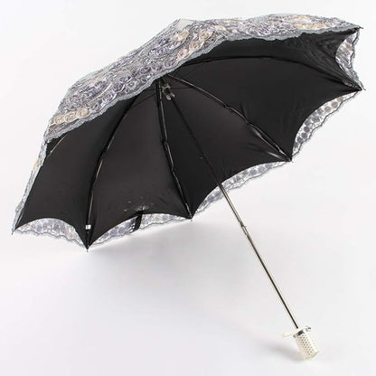 Honeystore Flower Lace Parasols for Wedding Party Lace Bridal Umbrella