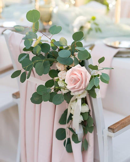 JOYLEX Artificial Flowers Realistic Roses, 25pcs Real Looking Fake Roses with Stem for DIY Wedding Bouquets Centerpieces Bridal Shower Party Home Romantic Decorations (25pcs, Light Pink)