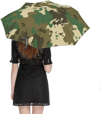 Fashion 3 Fold Sunny Rain Sunscreen Umbrella Portable Automatic Umbrella