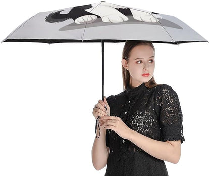 Fashion 3 Fold Sunny Rain Sunscreen Umbrella Portable Automatic Umbrella