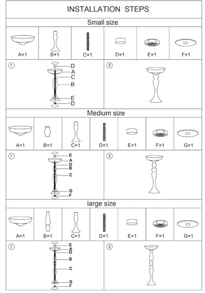 24 Pcs Metal Flower Arrangements Stand 20 Inch Tall Wedding Flower Vase Centerpieces Table Decoration Flower Stand for Party Wedding Reception Flower Arrangement Candle Holder (Gold)