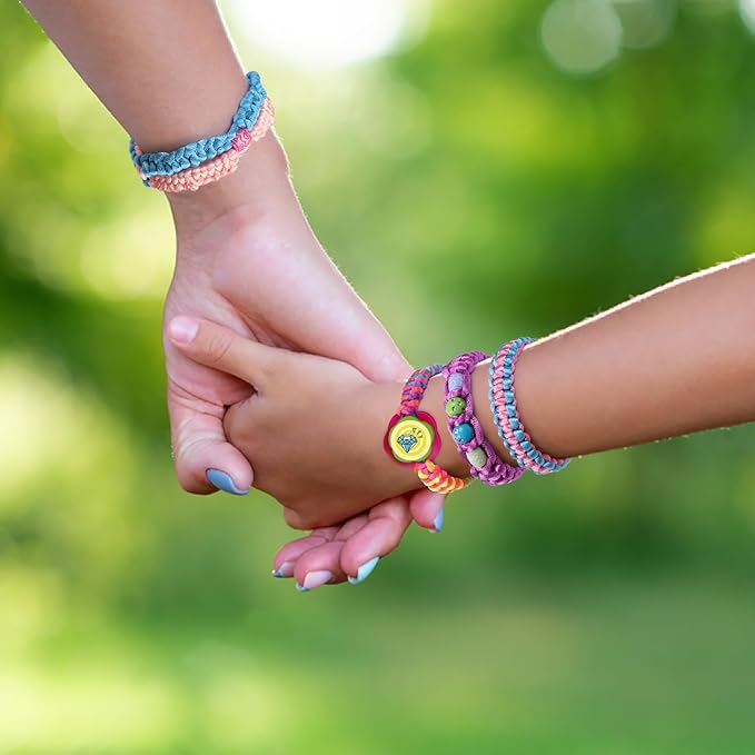 DDAI Friendship Bracelet Making Kit for Girls - DIY Arts and Crafts Toys for 6 7 8 9 10 11 12 Years Old, Cool Bracelet String Making Kits for Travel Activity, Best Birthday Gifts for Teen Girls