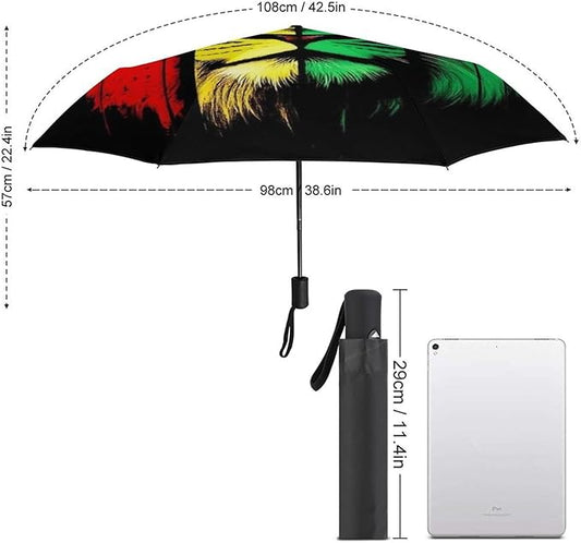 Fashion 3 Fold Sunny Rain Sunscreen Umbrella Portable Automatic Umbrella