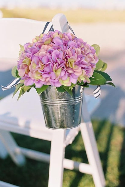 Hollyone 6 Pcs Purple Hydrangea Artificial Flowers Heads with Stems Silk Faux Hydrangea Purple Fake Flowers for Home Indoor Outdoor DIY Floral Wedding Flower Bouquets Kitchen Table Centerpiece Decor