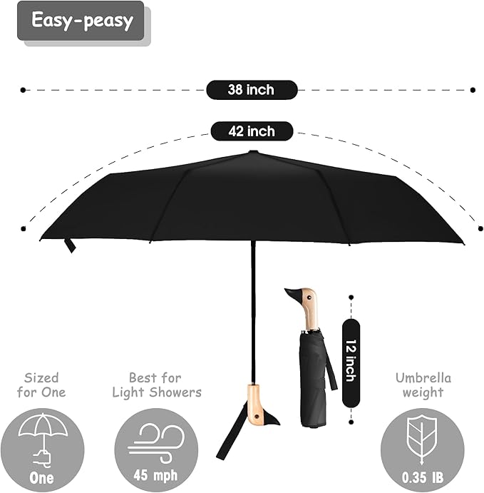 Duck Umbrella – Cute Duck with Adorable Duck Handle, The Perfect Duck Umbrella for Duck Lovers