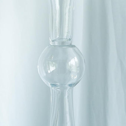 Efavormart 4 Pack | 24" Tall Clear Reversible Latour Trumpet Glass Vases for Wedding Decoration