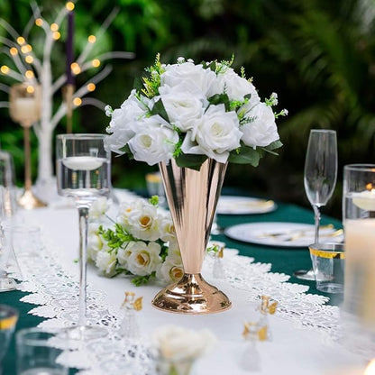 Sziqiqi Artificial Flowers Silk Rose Flowers for Wedding Centerpiece Party Birthday Anniversary Floral Arrangement Decorations
