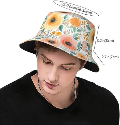Bucket Hats Fashion Sun Cap Packable Outdoor Fisherman Hat for Women and Men Travel