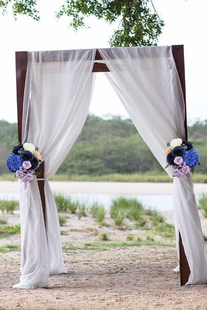 Artificial Rose Flower Artificial Flowers Flower with Long Stem Silk Roses Bouquet for Wedding Bridal Shower Party Home Decoration (Navy Blue, 12 Pcs)
