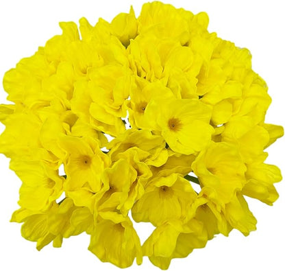 10 PCS High Quaulity Fresh Artificial Mini Real Touch PU/Latex Corn Poppies Decorative Silk Fake Artificial Poppy Flowers for Wedding Holiday Bridal Bouquet Home Party Decor (Yellow)