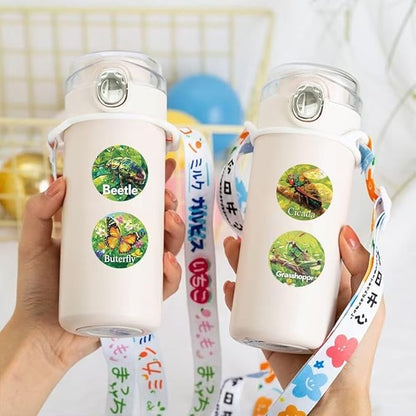 1000 Pcs Insect Animals Stickers for Kids Classroom Boys Girls School Adults. 2 Roll 1 Inch Bug Stickers Bulk Gift Party Favors. Scrapbook Nature Sticker Packs for Water Bottles Phone Case Laptop